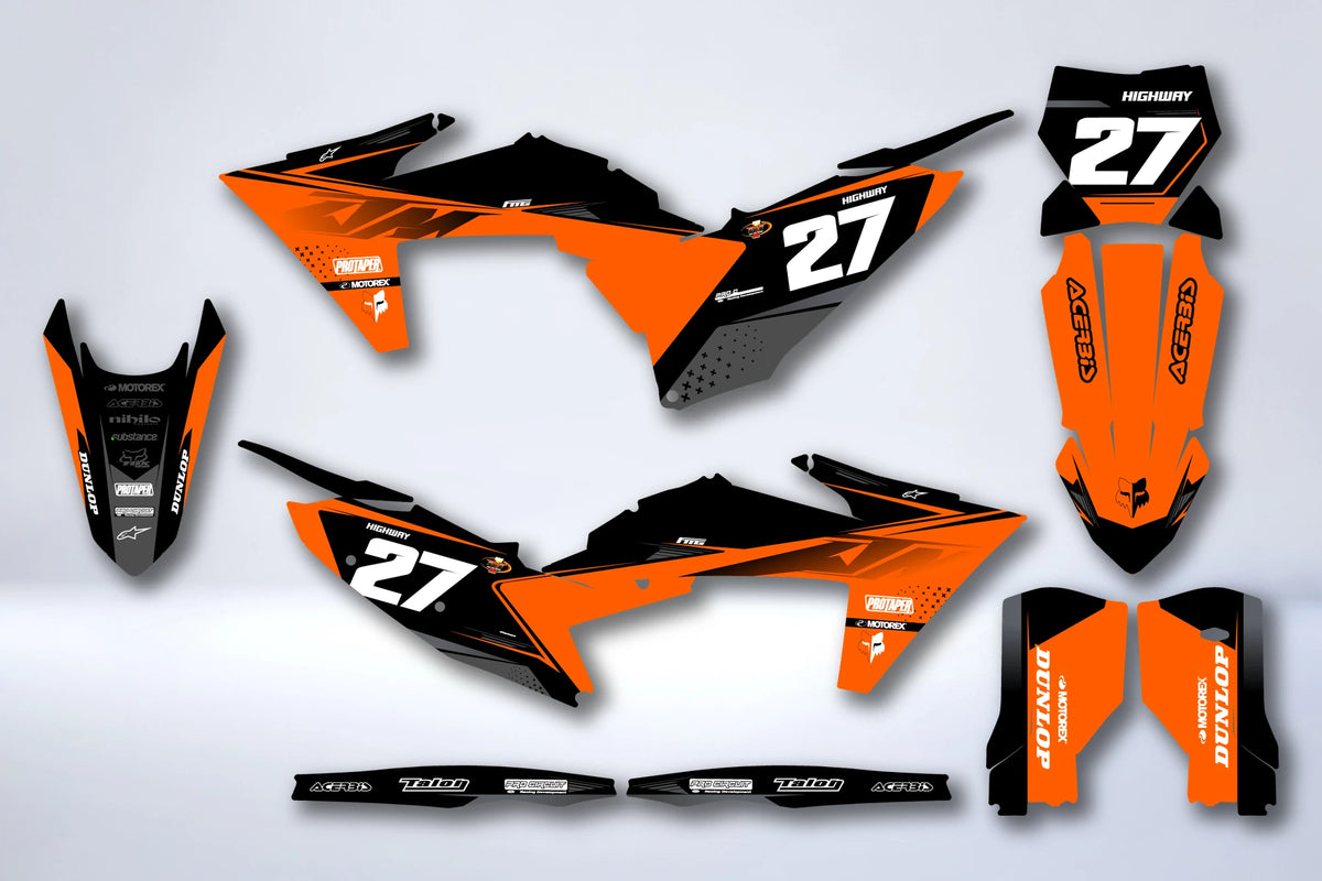 Graphics kit KTM EXC EXC-F SX SX-F 2023-2025 - ZEPLOR