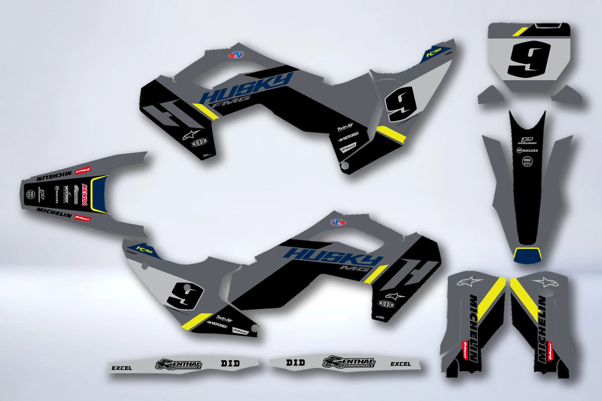 Kit de adhesivos HUSQVARNA FC/TC 2023-2024 & TE/FE 2024-2025 - TYRTAN