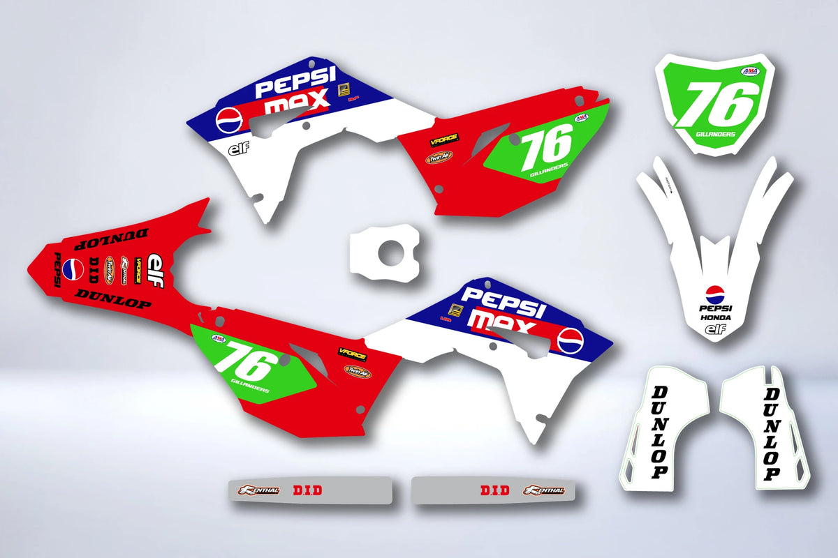 Dekor-Kit HONDA CRF 450 2017-2020 CRF 250 2018-2021 - ZEPKANE