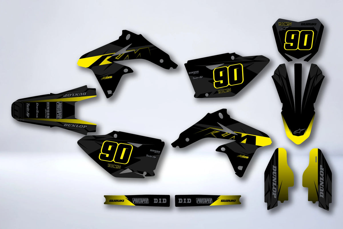 Graphics kit SUZUKI RMZ 450 2008-2017 - TOPAZE