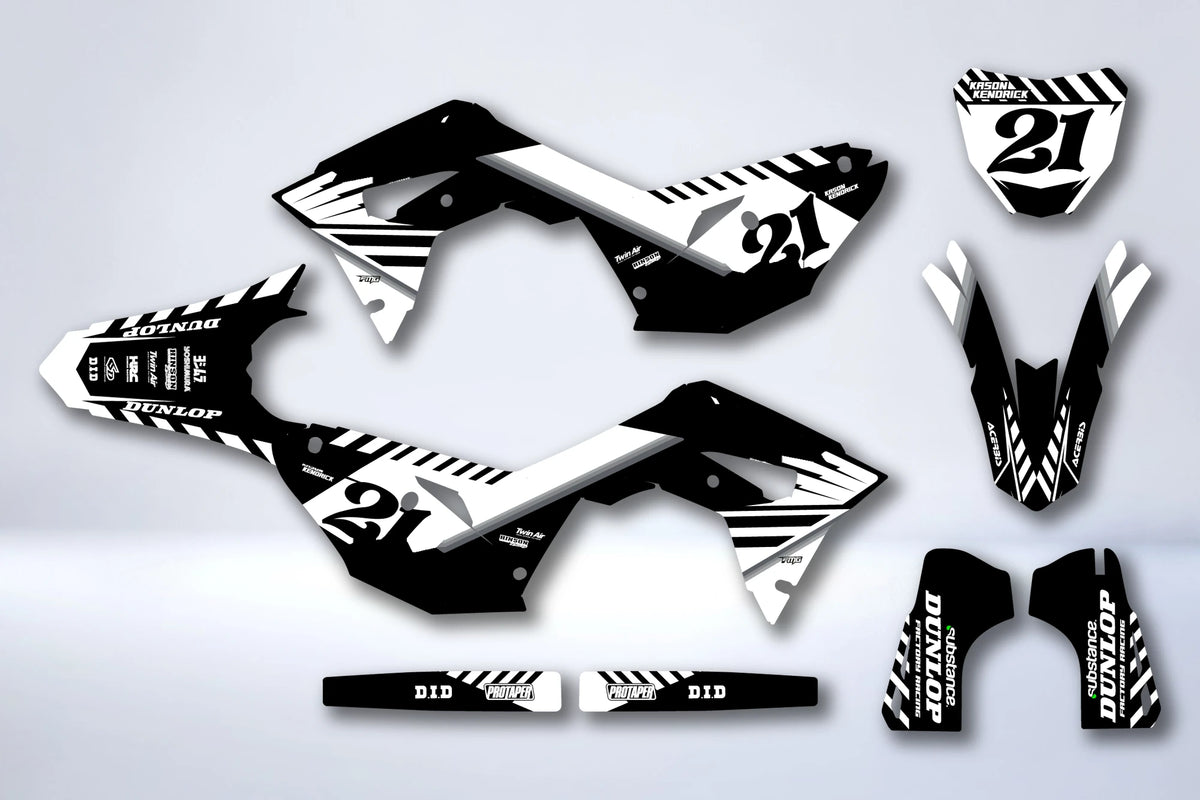 Dekor-Kit HONDA CRF 450 2017-2020 CRF 250 2018-2021 - ZAKQUOR