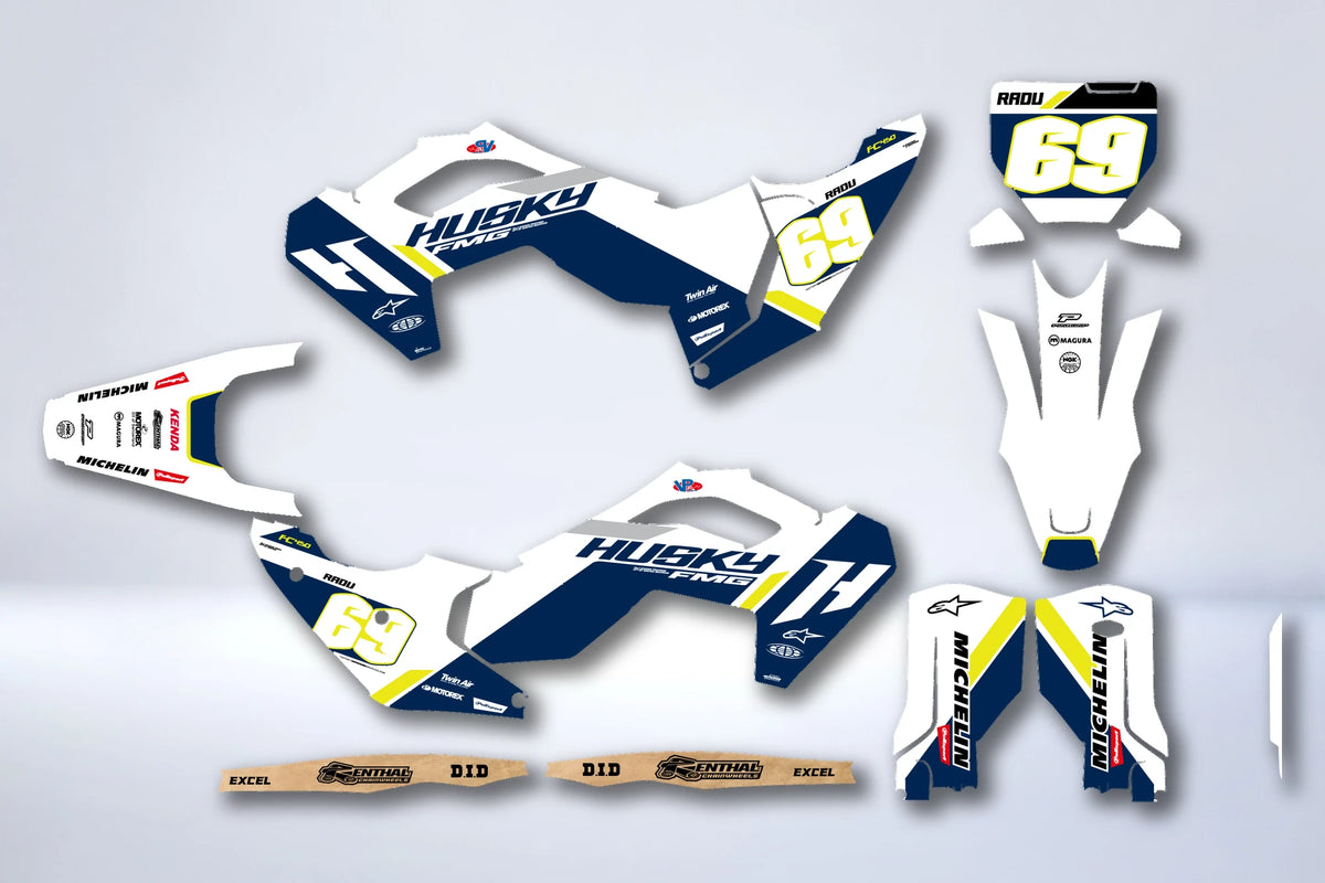 Dekor-Kit HUSQVARNA FC/TC 2023-2024 & TE/FE 2024-2025 - KENZIX