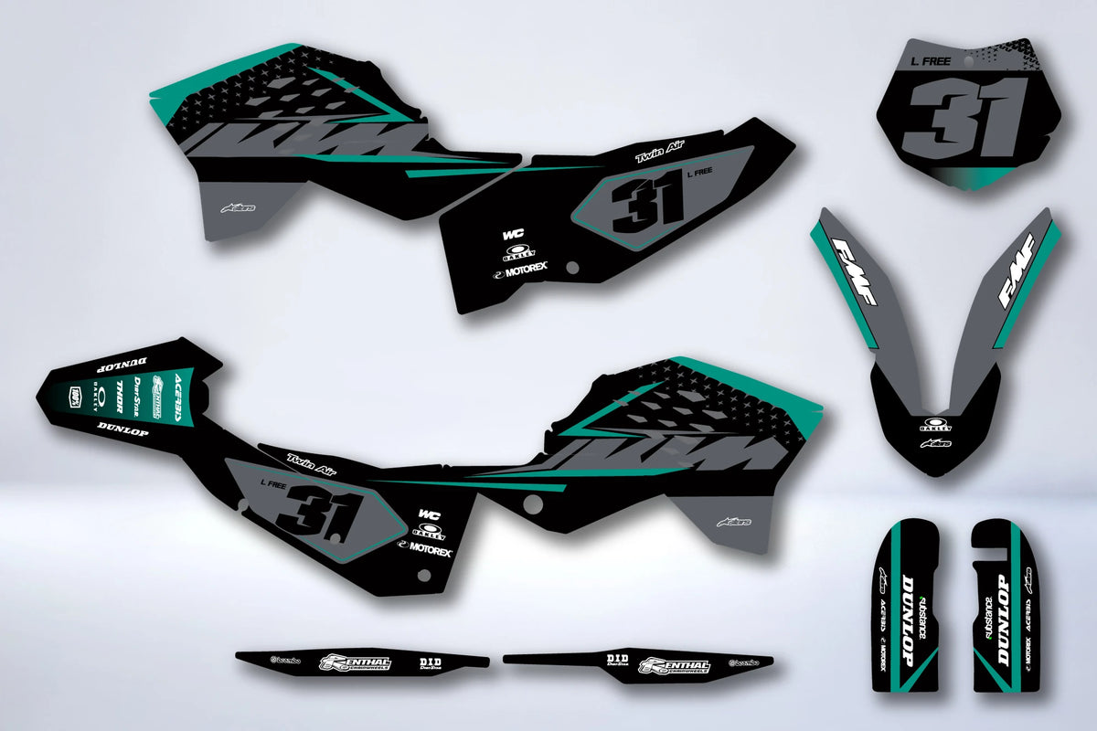Kit Déco KTM EXC EXC-F SX SX-F 2007-2011 - BORXIS
