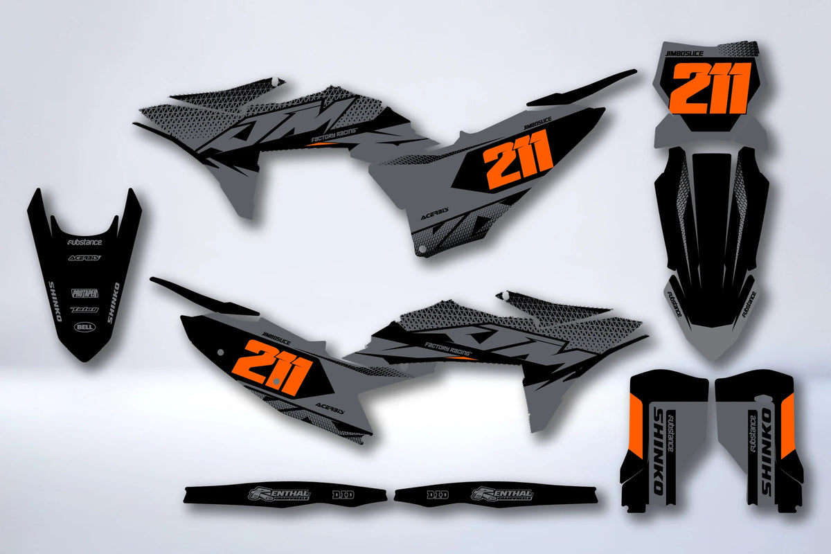 Kit Déco KTM EXC EXC-F SX SX-F 2025-2026 - ZAKRON