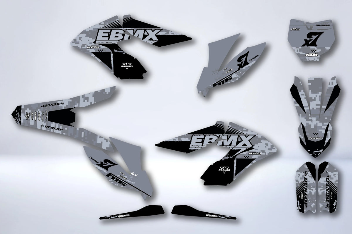 Graphics kit KTM FREERIDE 2012-2023 - HELVOR