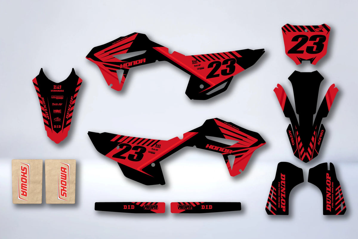 Dekor-Kit HONDA CRF 250 2022-2024 & CRF 450 2021-2024 - TUNPEX
