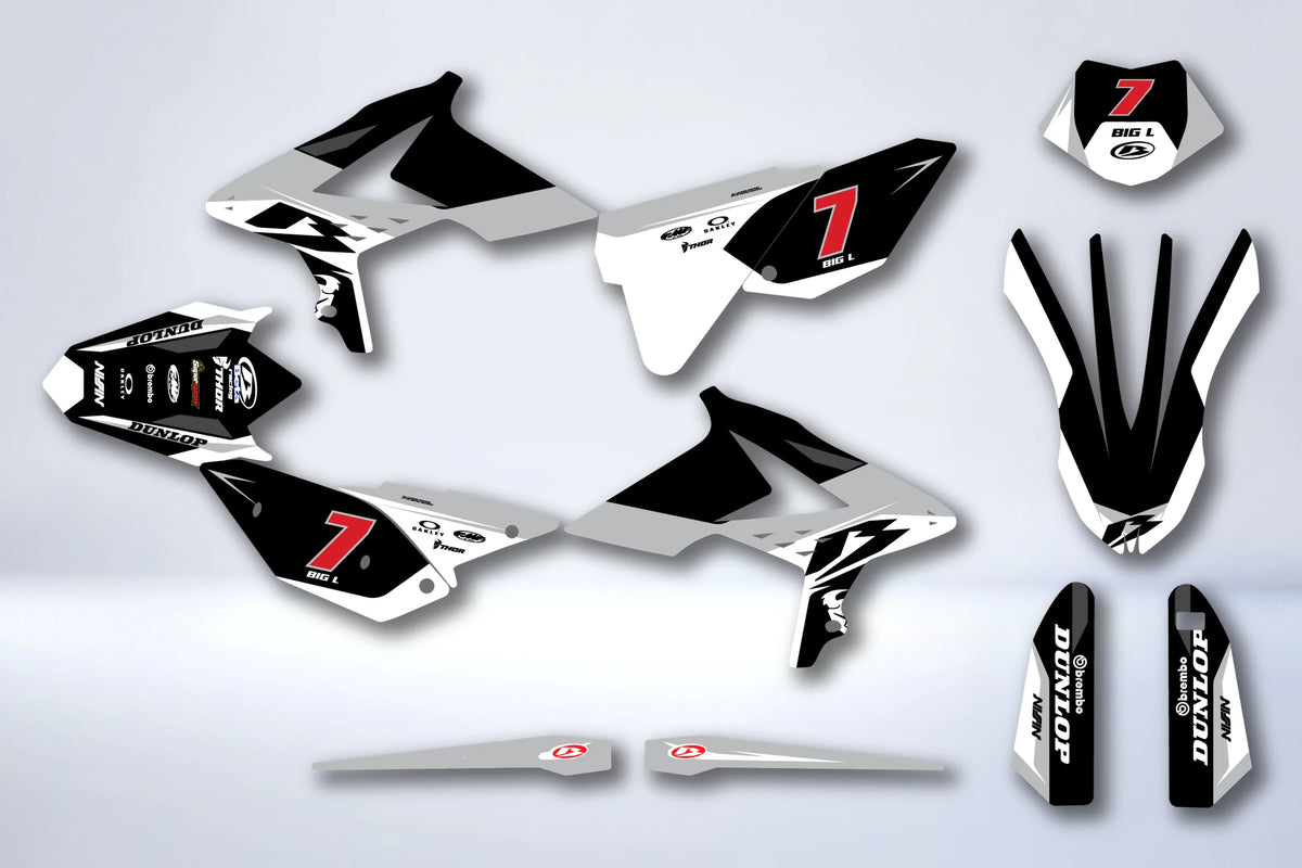 Kit de adhesivos BETA RR Enduro 2013-2017 - QUARTZ