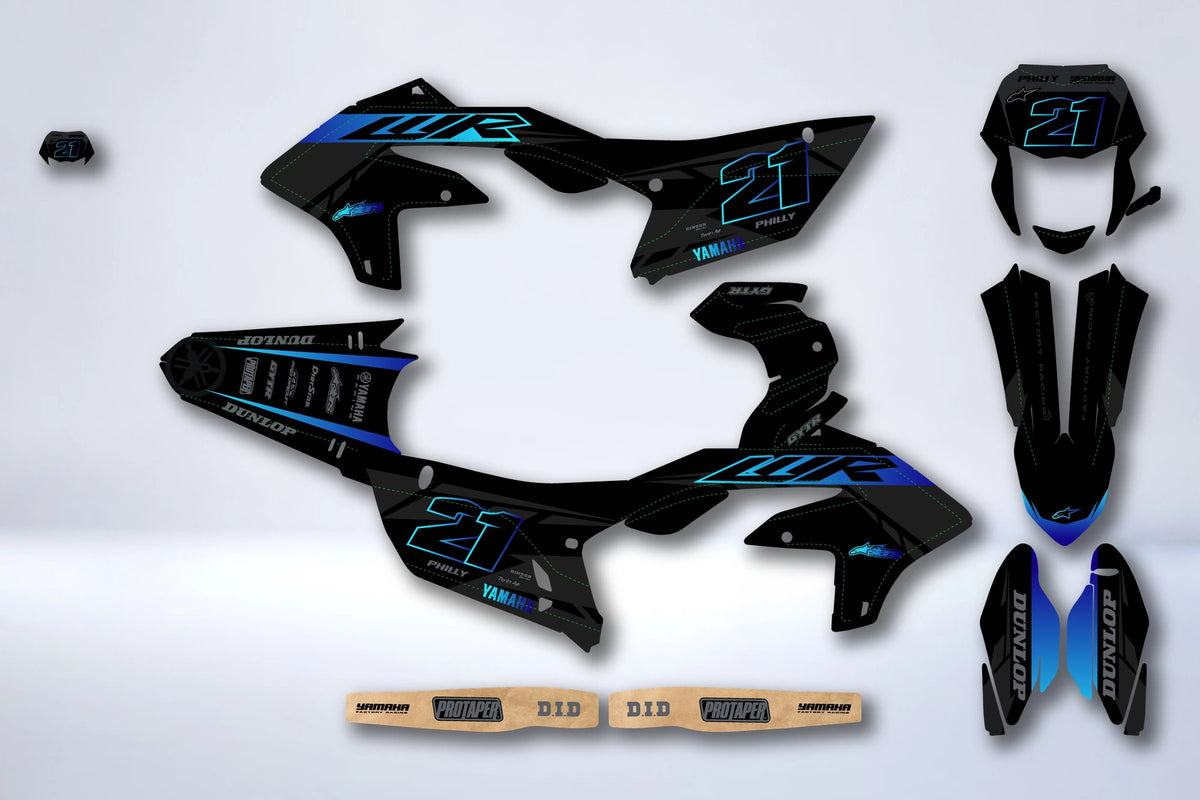 Graphics kit YAMAHA WR 250F 2025 & WR450F 2024-2025 - DUSKANE