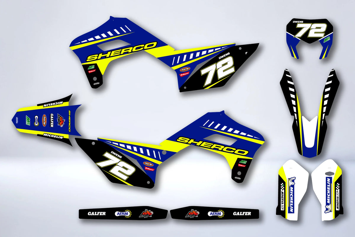 Kit autocolantes SHERCO SE SEF 2017-2024 - ABYSSE