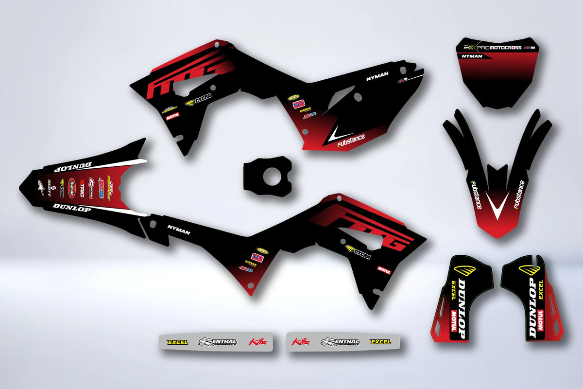 Dekor-Kit HONDA CRF 450 2017-2020 CRF 250 2018-2021 - XORXON