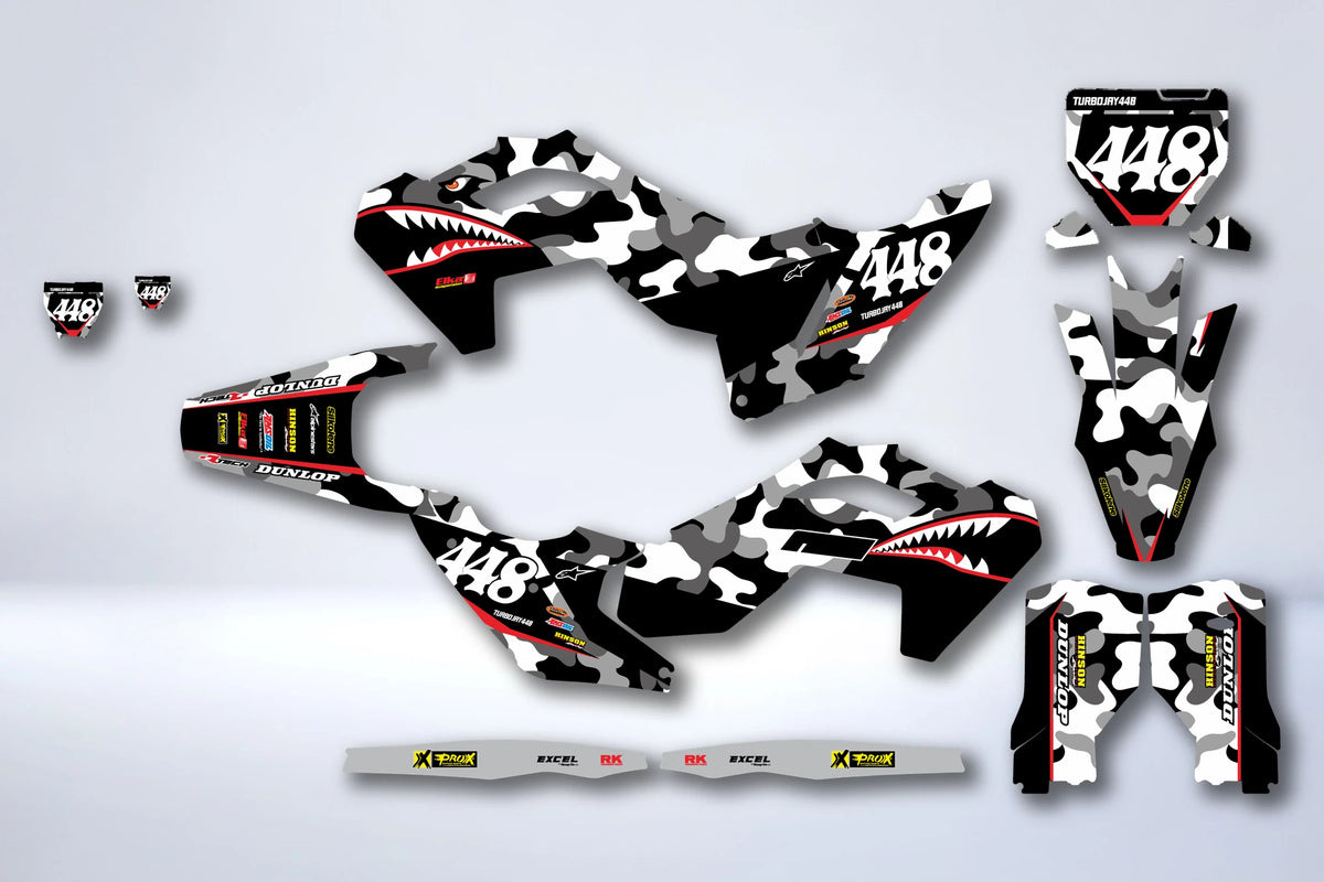 Dekor-Kit HUSQVARNA FC/TC 2023-2024 & TE/FE 2024-2025 - TUNDAX