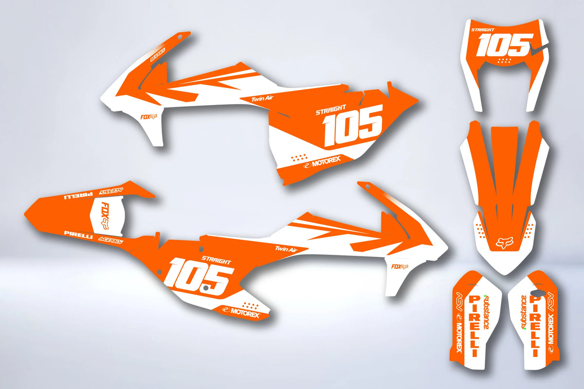 Kit de adhesivos KTM EXC EXC-F SX SX-F 2016-2019 - MYRMYR