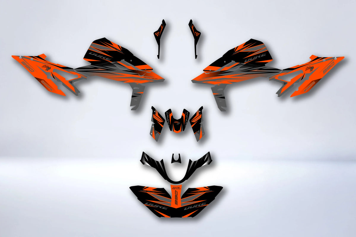 Dekor-Kit KTM 990 DUKE 2024-2025 - COMÈTE