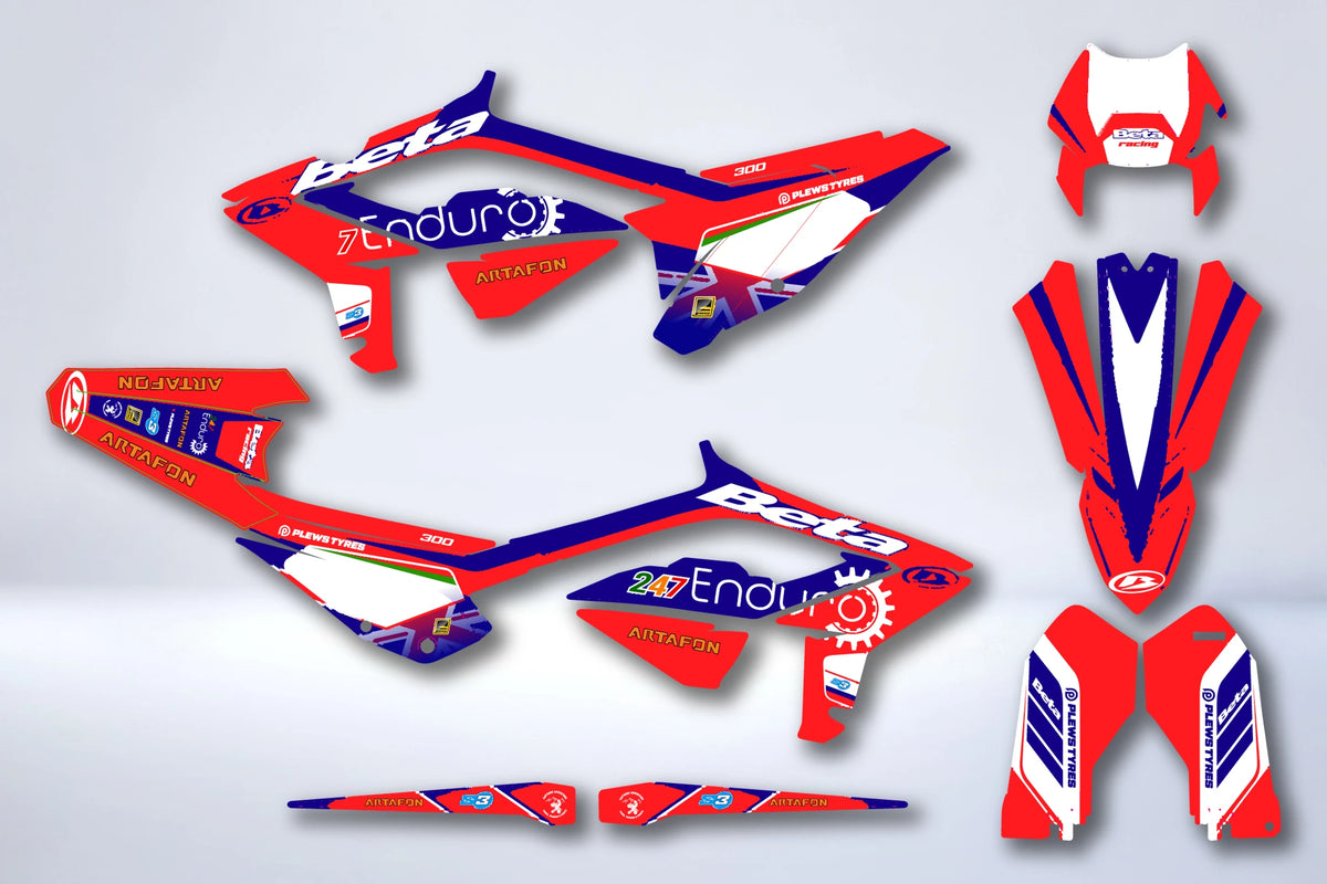 Dekor-Kit BETA RR Enduro 2023-2024 - TRIDENT
