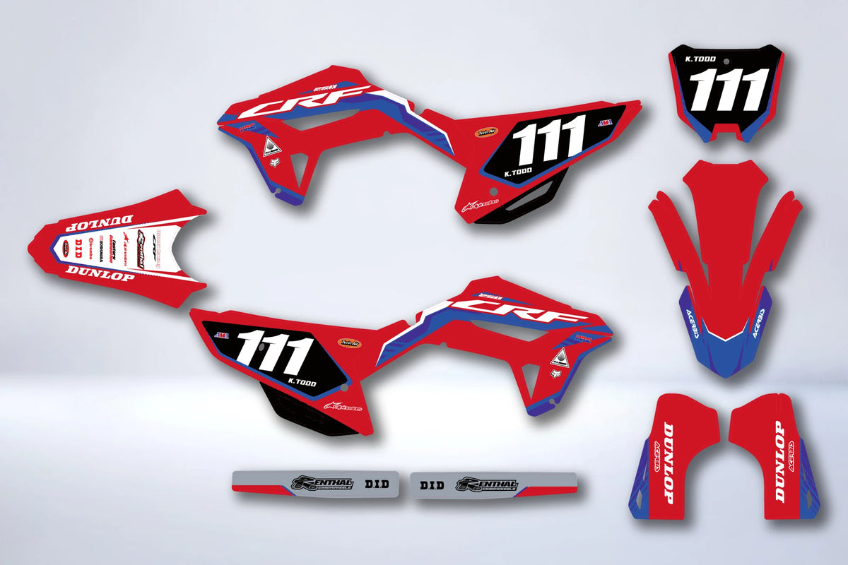 Dekor-Kit HONDA CRF 250 2022-2024 & CRF 450 2021-2024 - NYKZIX