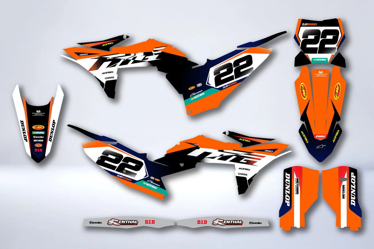 Kit grafiche KTM EXC EXC-F SX SX-F 2025-2026 - GORZIX