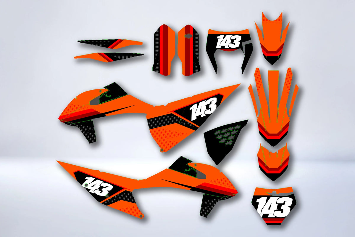 Graphics kit KTM EXC EXC-F SX SX-F 2019-2023 - XERLOR