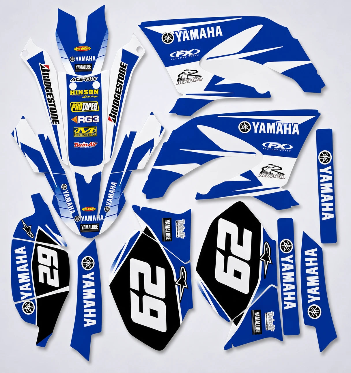 Dekor-Kit Yamaha DT 50 2003-2020 - REPLICA YZ