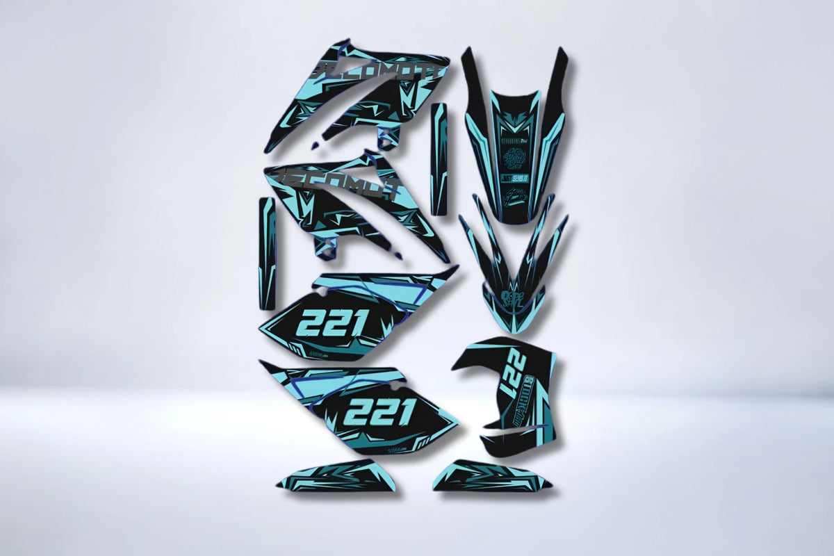 Kit Déco Beta 50 RR 2006-2010 - TURQUOISE