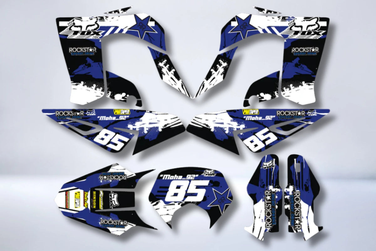 Dekor-Kit DERBI DRD PRO BLAUER FUCHS