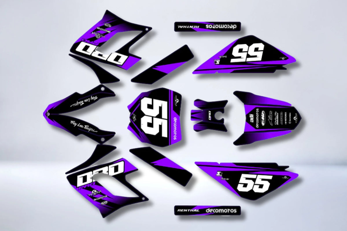 Dekorationskit DERBI DRD RACING 2004-2009 - VIOLETT