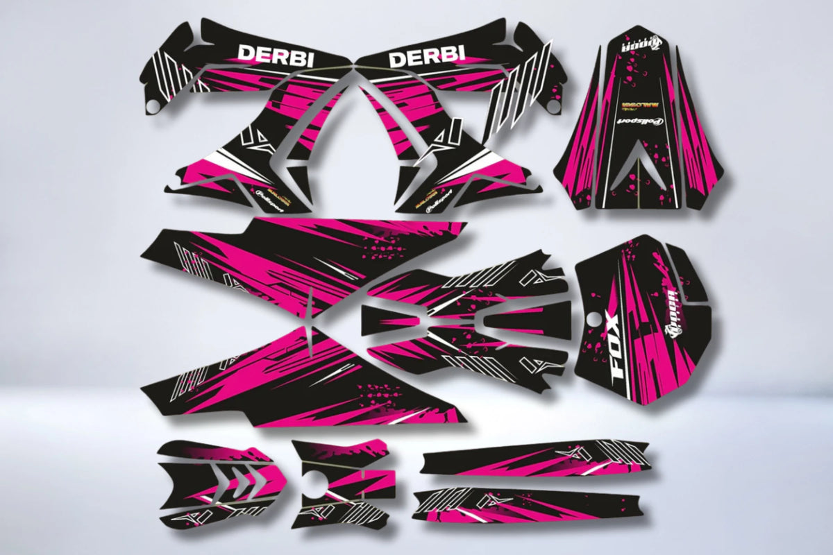 Dekor-Kit DERBI KUNSTSTOFF TNT PINK