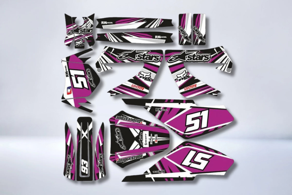 Kit Déco DERBI XTREME XRACE AVANT 2011 - ALPINESTAR PURPLE