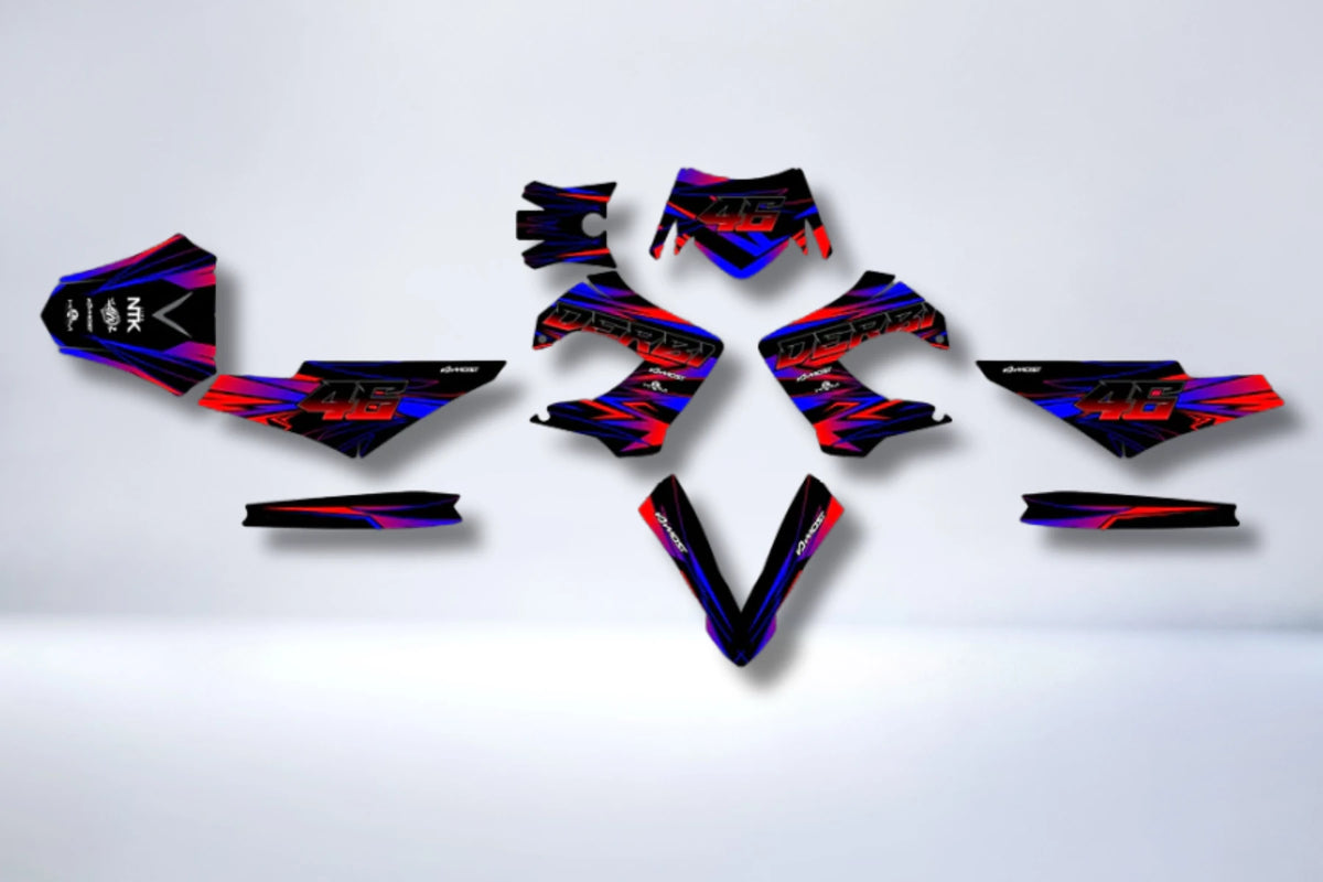 graphics kit DERBI fairings Victoria Bull Tun'R - ZORVIX