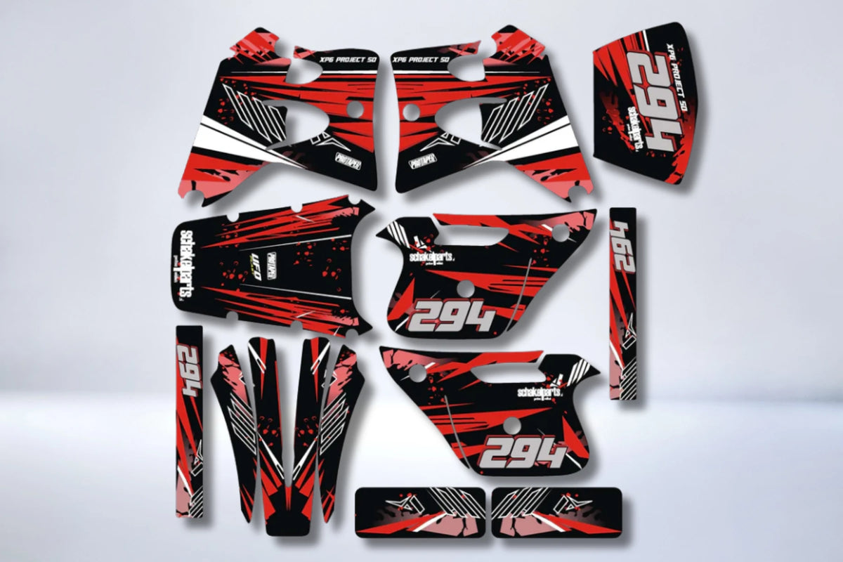 Graphics kit PEUGEOT XP6 1997-2003 - RED #2