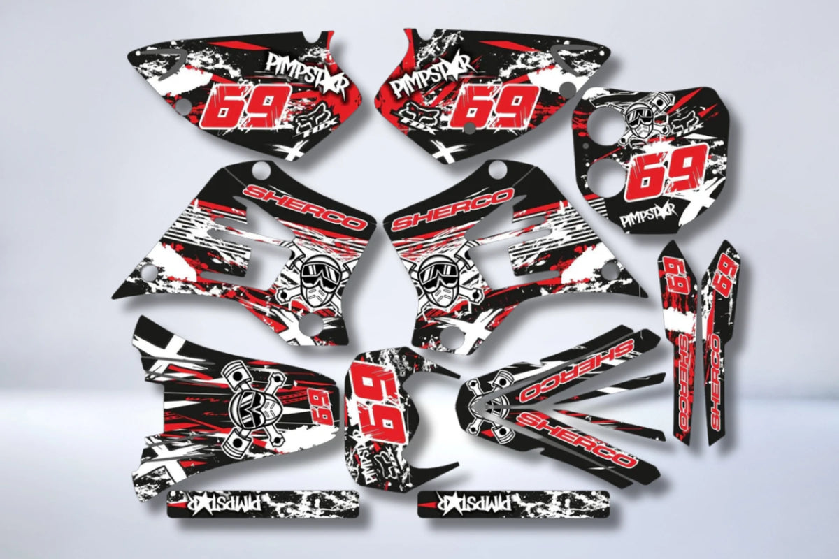SHERCO HRD 50cc 1998-2005 graphics kit PIMPSTAR