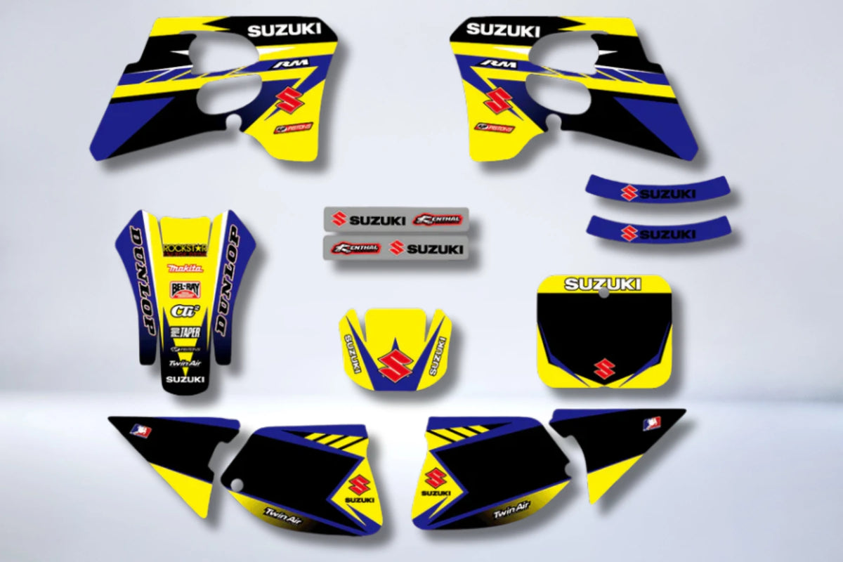 kit grafiche SUZUKI RM 125-250 1993-1995 - GIALLO BLU