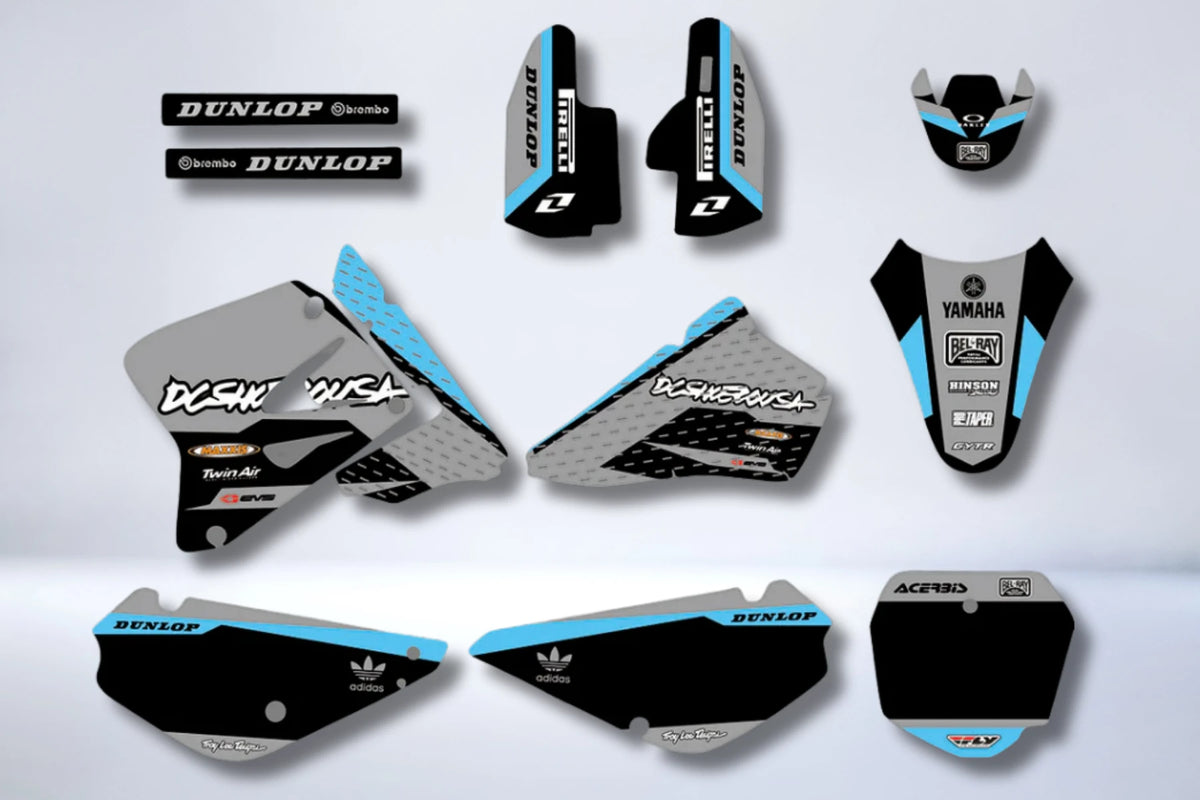 graphics kit SUZUKI RM 85 2001-2017 - GREY BLUE