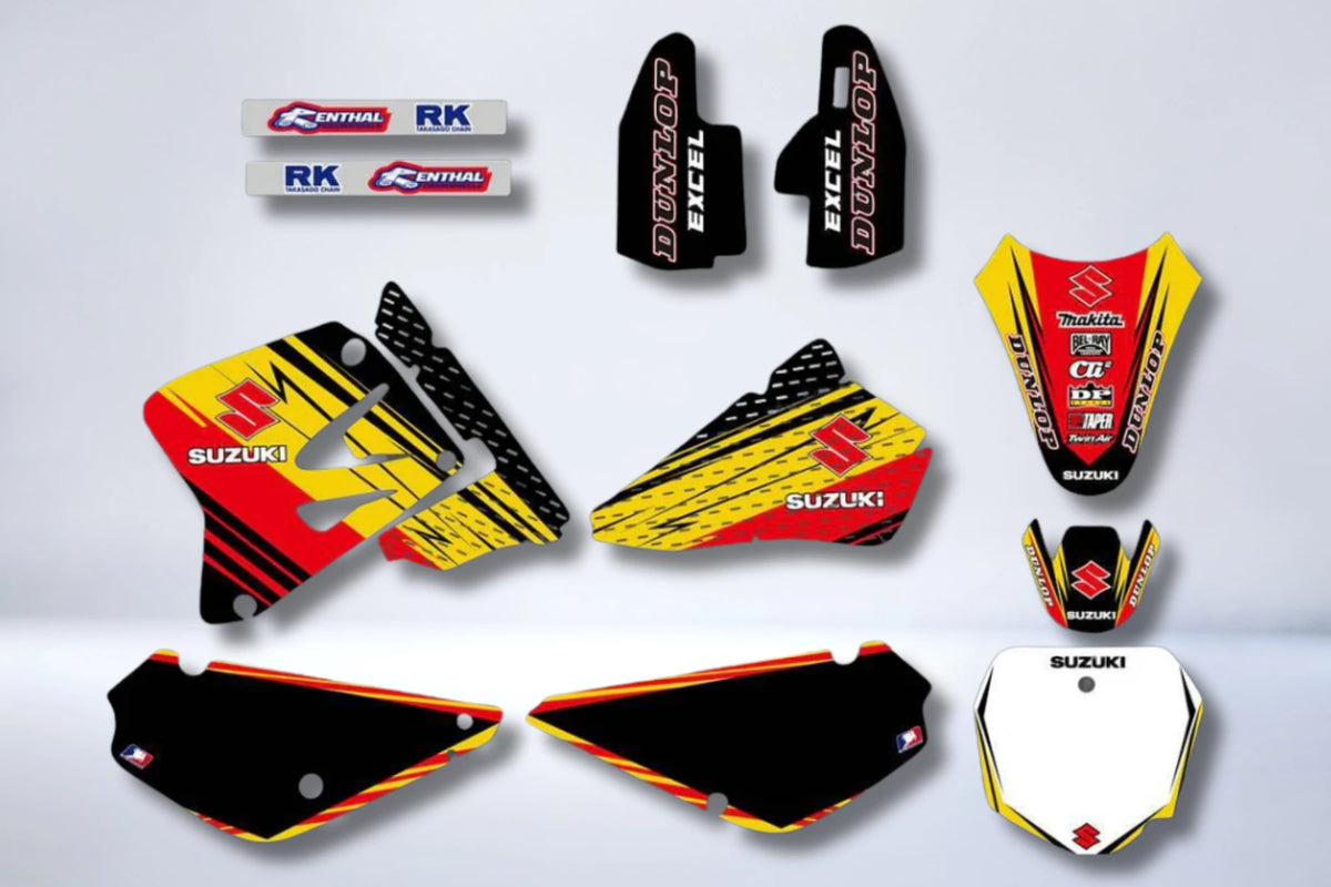 graphics kit SUZUKI RM 85 2001-2017 - RED YELLOW