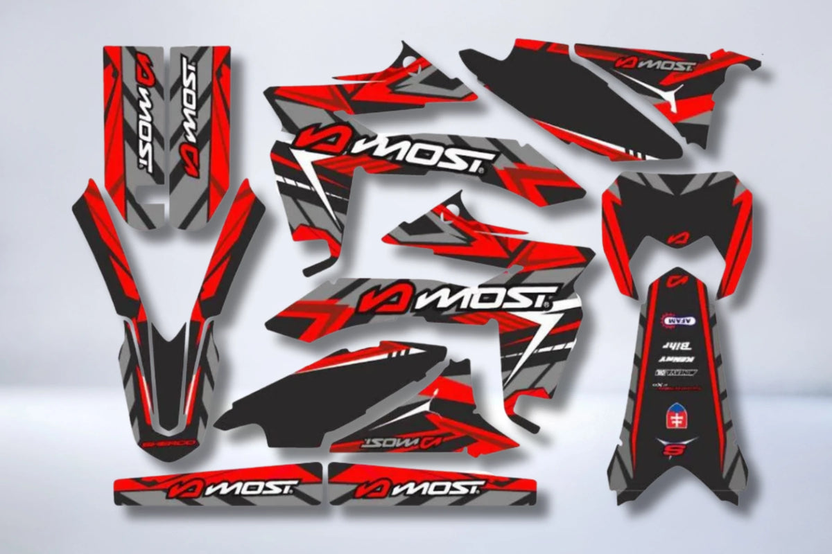Kit de decoración Sherco SE-R / SM-R 50cc - ROJO