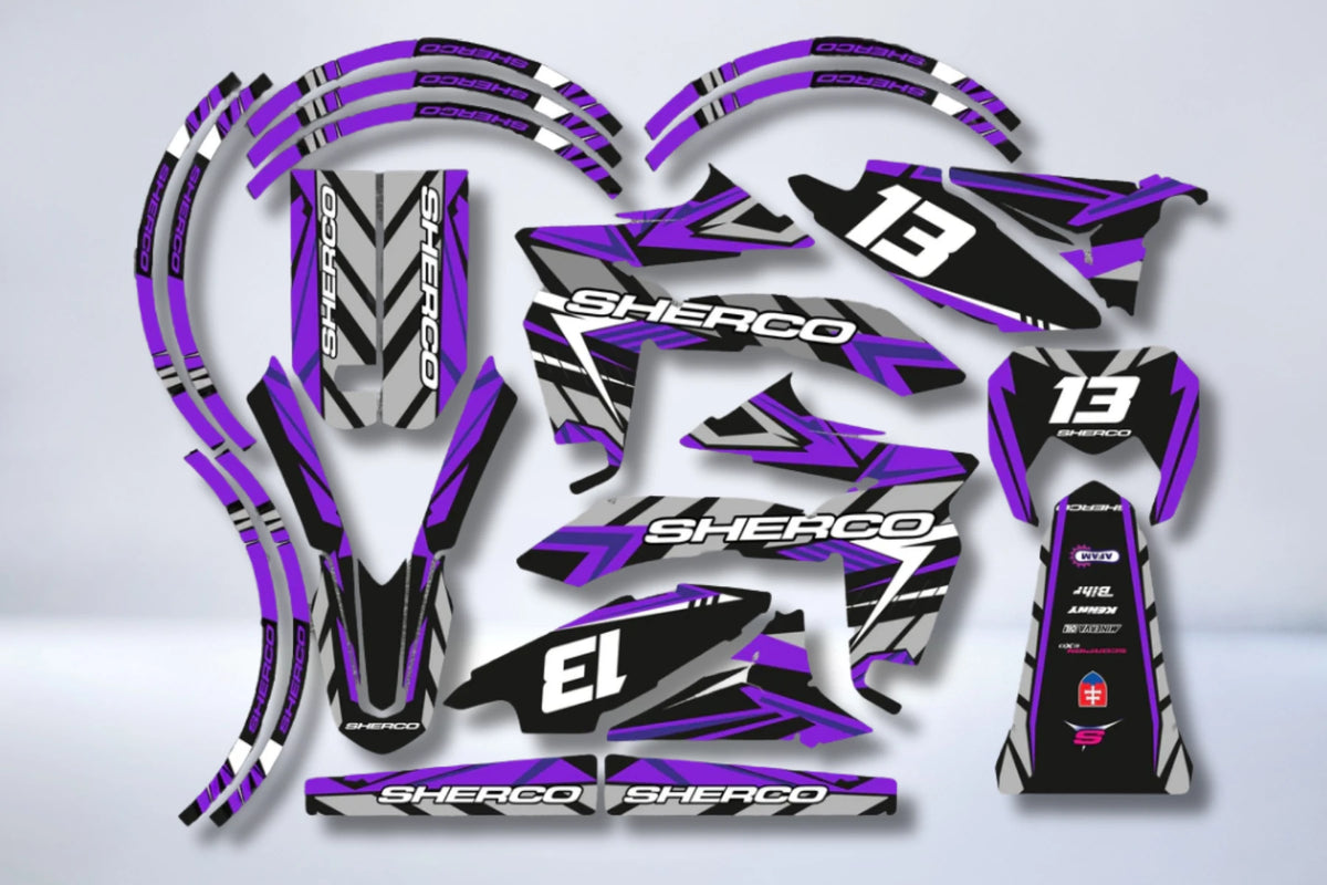 Kit Déco Sherco SE-R SM-R 50cc - PURPLE