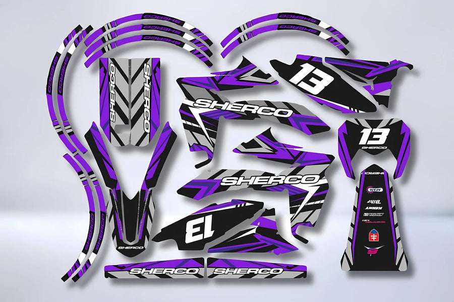 Kit Déco Sherco SE-R SM-R 50cc 2013-2026 - PURPLE