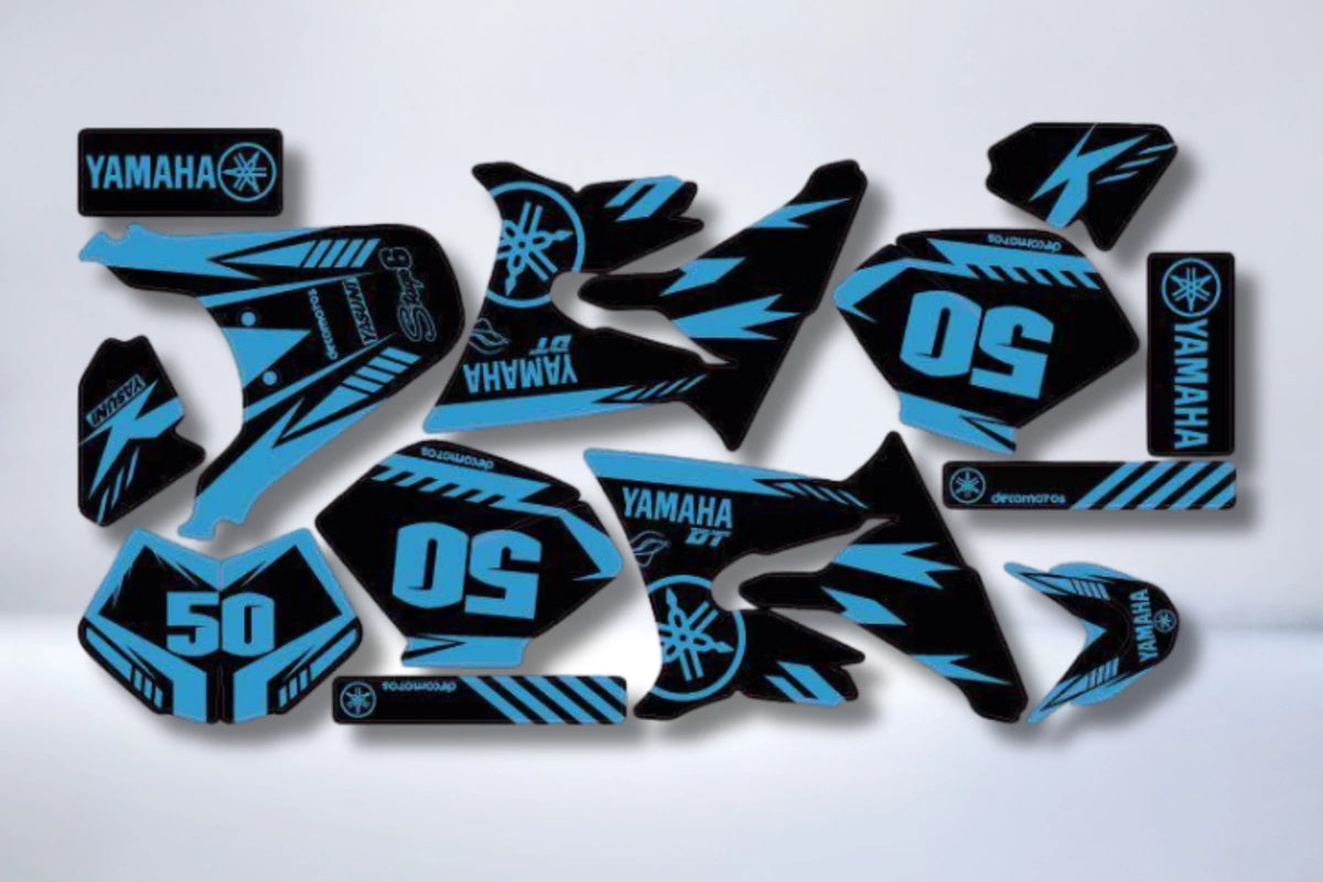 Kit de decoración Yamaha DT 50 2003-2020 - FACTORY BLUE