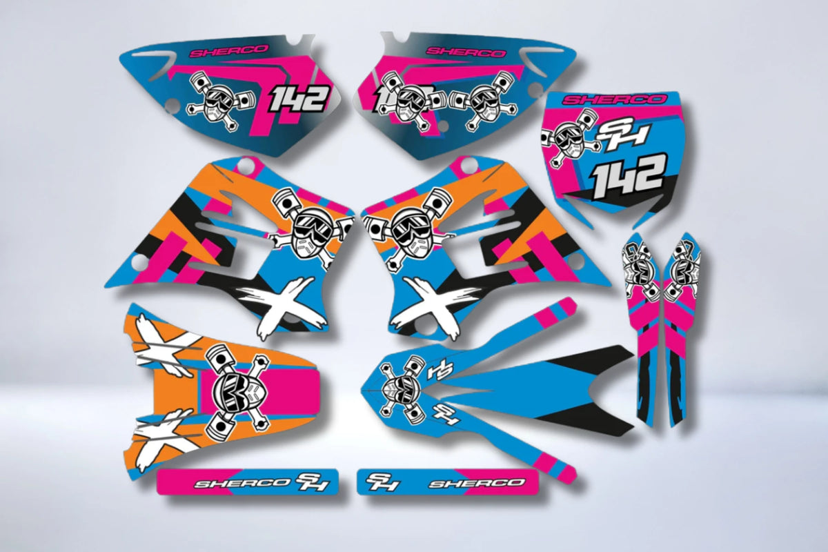 SHERCO HRD 50cc 1998-2005 graphics kit MULTI