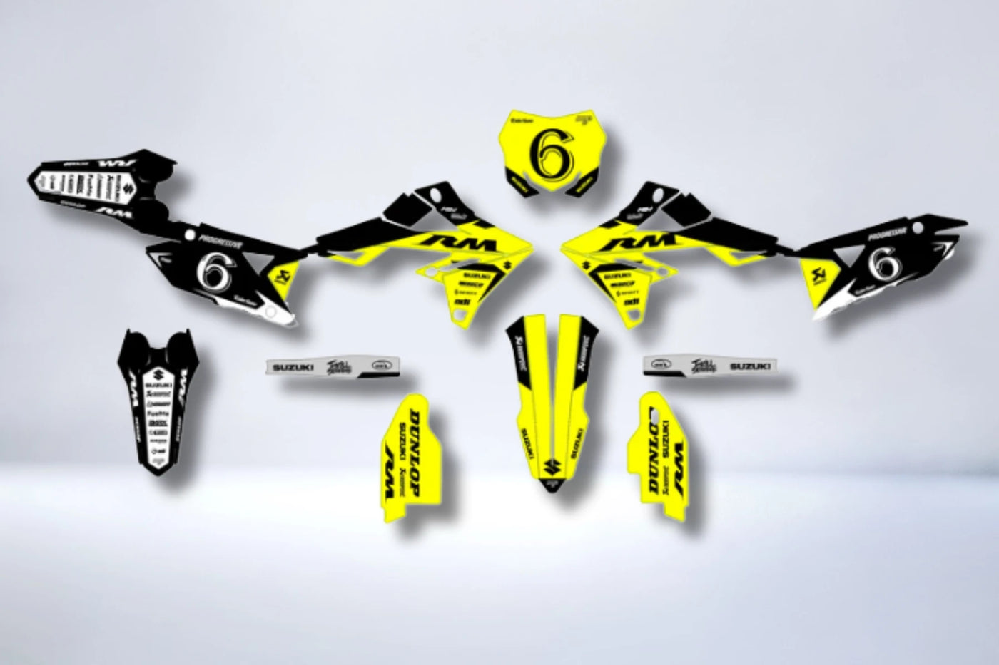 Dekor-Kit SUZUKI RM-Z 450 2018-2025 & RM-Z 250 2019-2023 - KRYPTX