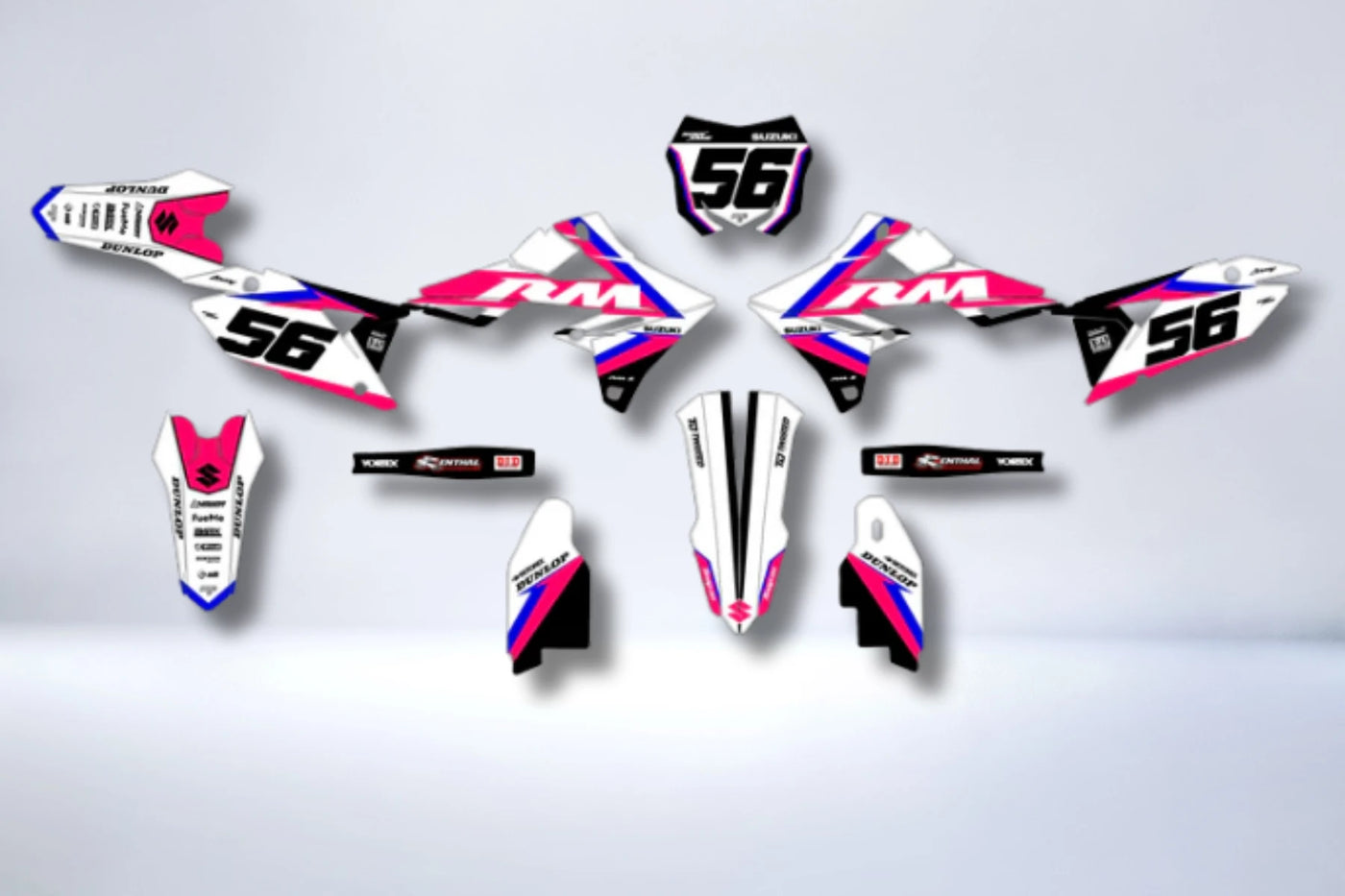 Kit déco SUZUKI RM-Z 450 2018-2025 & RM-Z 250 2019-2023 - RAXTOR