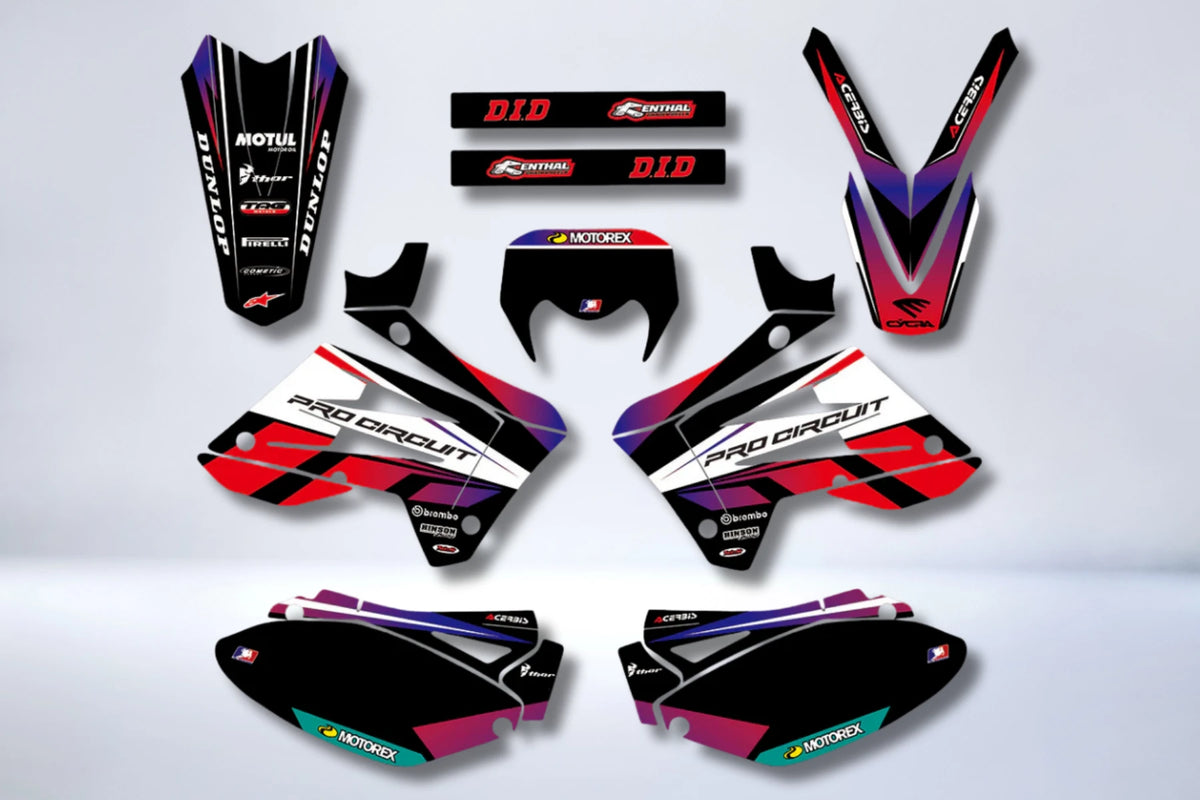 Kit déco Sherco HRD 2006-2012 PRO CIRCUIT (changement de logo possible)