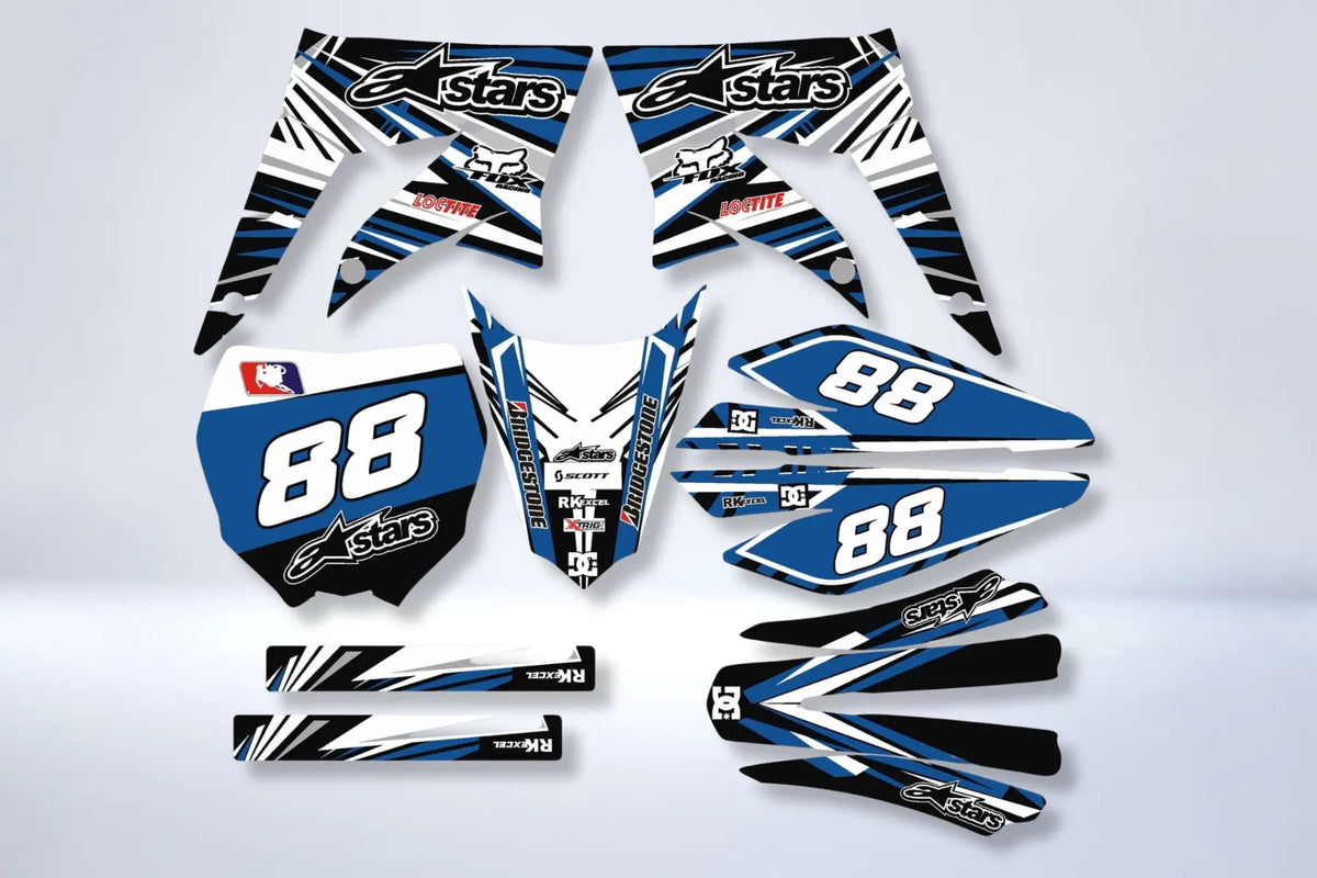 Kit Déco DERBI X-TREME / RACING 2011-2017 - ALPINESTAR BLUE