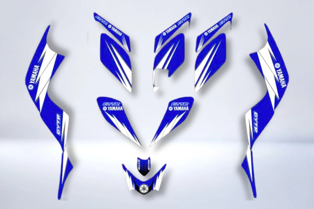 Kit déco Yamaha YFM 700 RAPTOR 2006-2012 - CLASSIC BLUE 2
