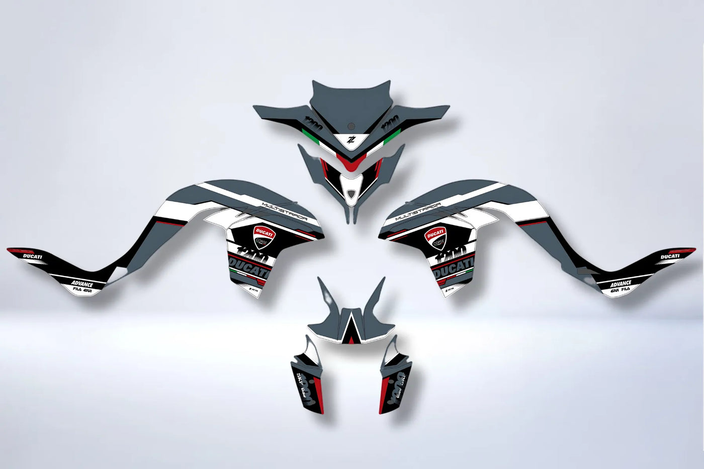 Ducati MULTISTRADA 1200 2015-2017 Deco Kit - DUCATRAIL