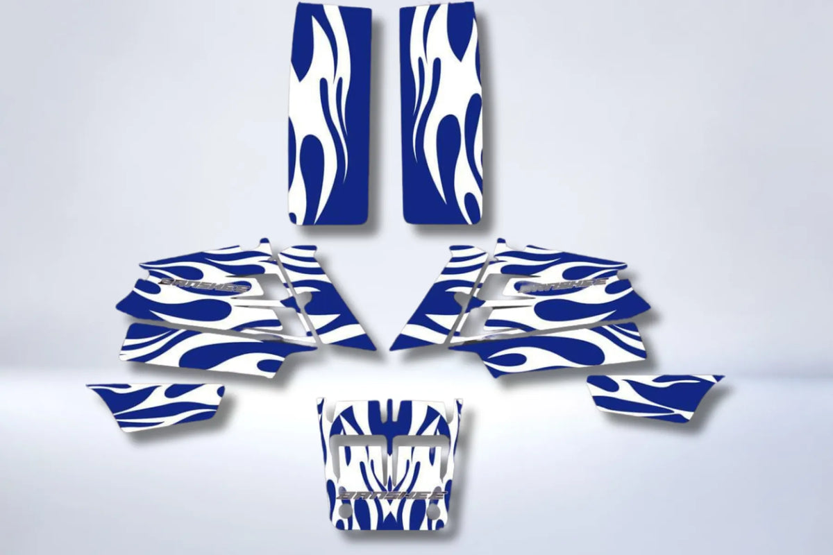 graphics kit YAMAHA Banshee 350 - BLUE FLAME