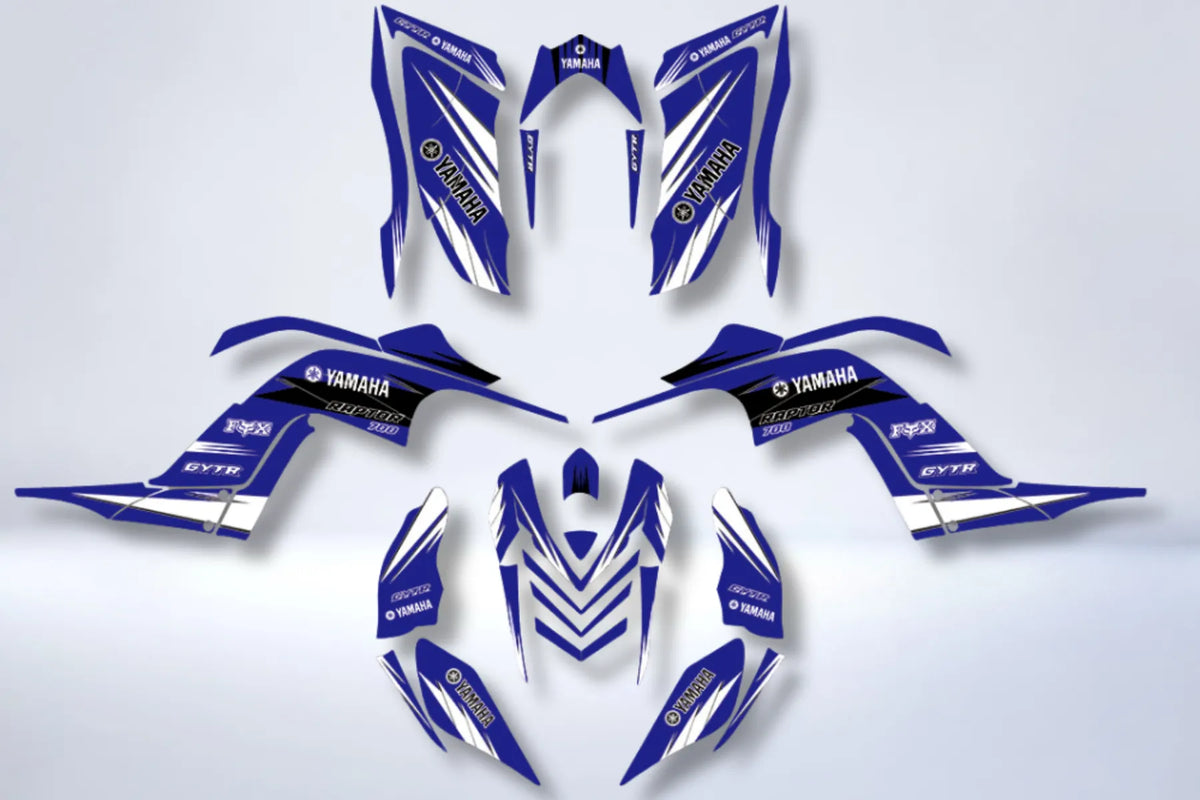 Kit déco Yamaha YFM 700 RAPTOR 2006-2012 (ultra complet) - ORIGINE