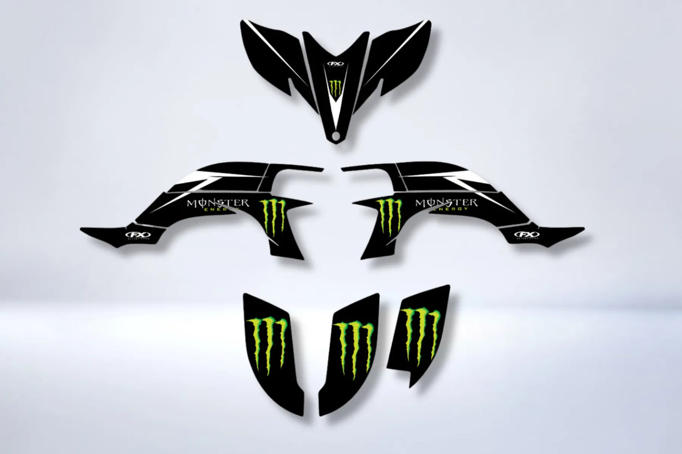 kit gráfico Yamaha YFZ 450 R RAPTOR 2004-2008 - MONSTER SIMPLE