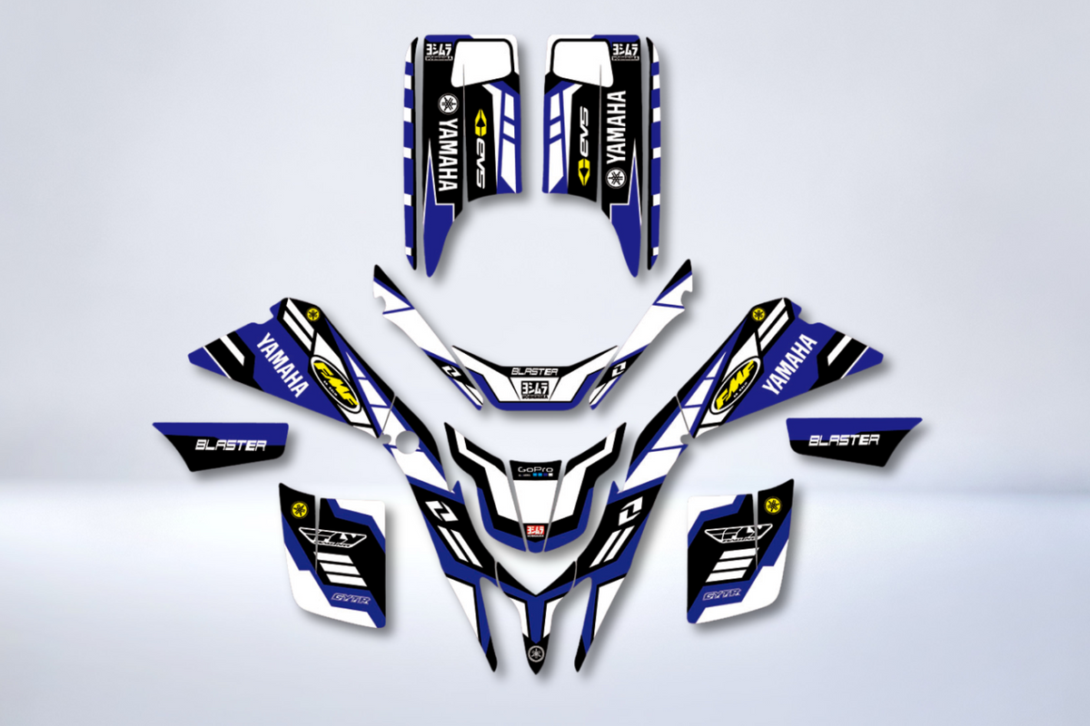 graphics kit YAMAHA 200 Blaster - BLUE FMF