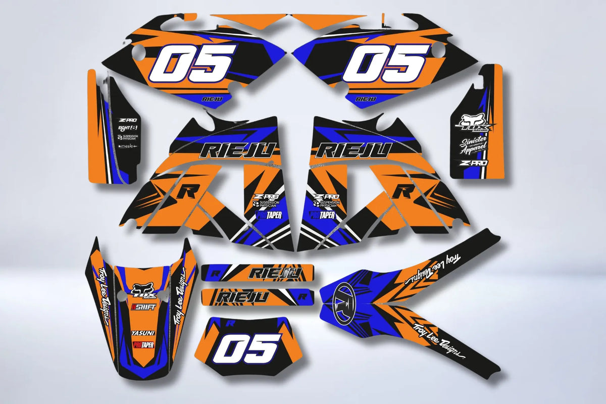 kit gráfico RIEJU SMX / MRX - BLUE ORANGE