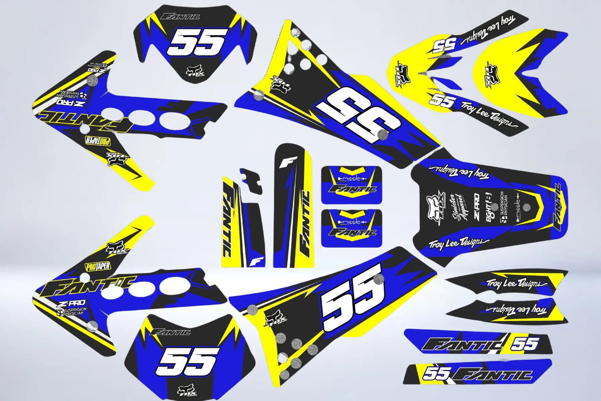 kit gráfico Fantic 50 Caballero 2011-2016  - BLUE YELLOW